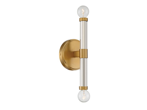 Kingsburg 2-Light Wall Sconce in Matte Black
