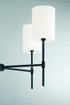 5-Light Chandelier in Bisque White
