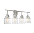 Fuller 4-Light Bathroom Vanity Light in Satin Nickel