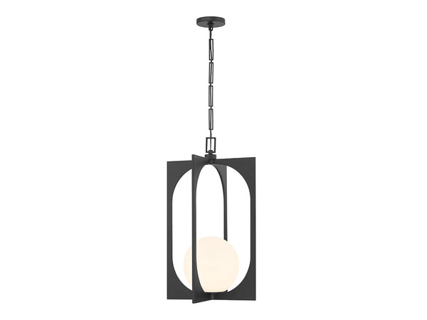Harding 1-Light Pendant in Matte Black