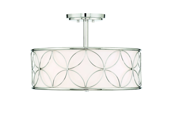 Reid 4-Light Ceiling Light in Polished Nickel