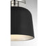 1-Light Ceiling Light in White with Natural Brass