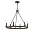 6-Light Chandelier in Matte Black