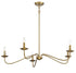 5-Light Chandelier in Matte Black