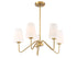 5-Light Chandelier in Matte Black