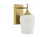 Octave 1-Light Wall Sconce in Matte Black