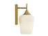 Octave 1-Light Wall Sconce in Matte Black