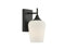 Octave 1-Light Wall Sconce in Matte Black