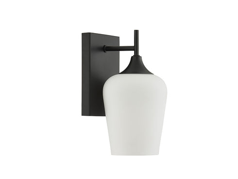 Octave 1-Light Wall Sconce in Matte Black
