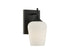 Octave 1-Light Wall Sconce in Matte Black