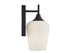 Octave 1-Light Wall Sconce in Matte Black