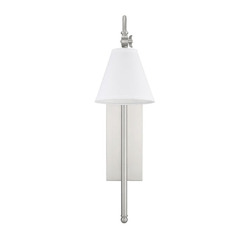Rutland 1-Light Adjustable Wall Sconce in Satin Nickel