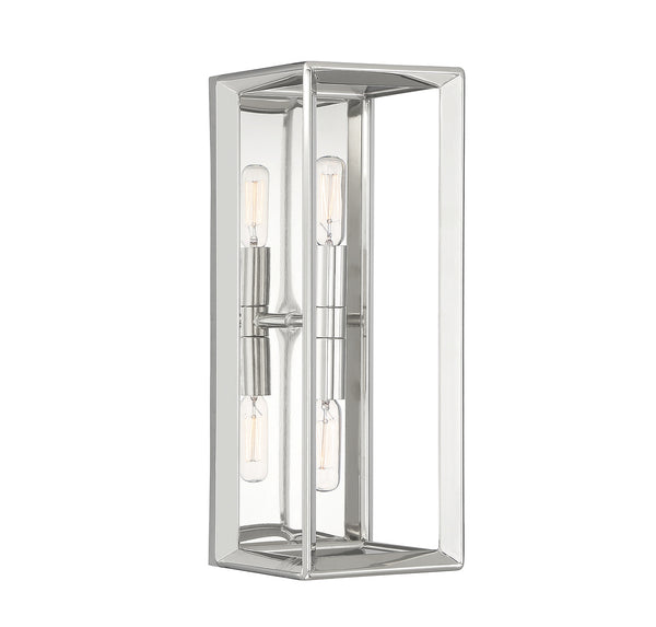 Richland 2-Light Wall Sconce in Polished Nickel