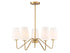 5-Light Chandelier in Matte Black