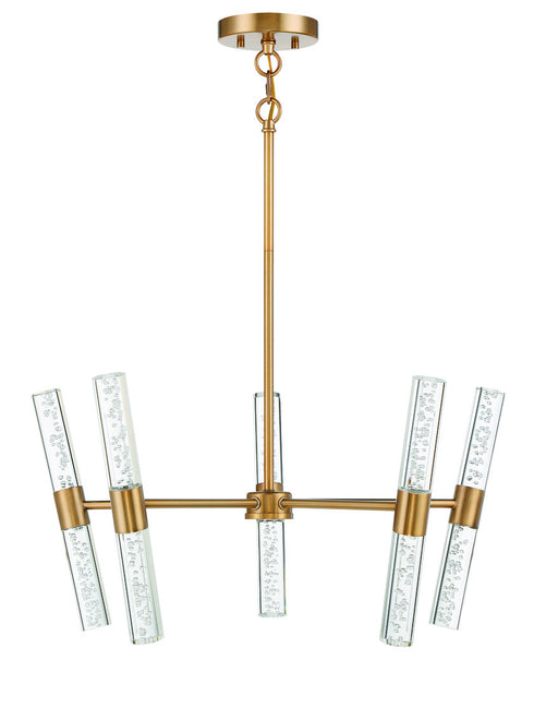Arlon 10-Light LED Pendant in Warm Brass