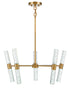 Arlon 10-Light LED Pendant in Warm Brass