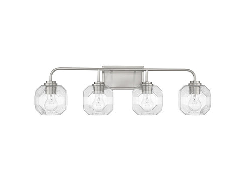 Baldwin 4-Light Bathroom Vanity Light in Matte Black