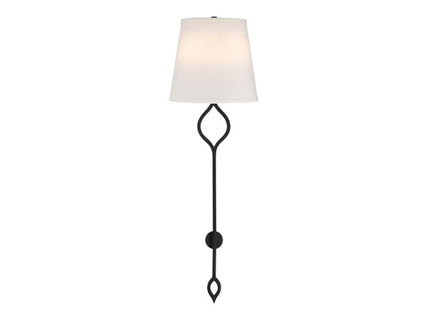 Roxbury 2-Light Wall Sconce in Matte Black