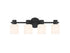 Strand 4-Light Bathroom Vanity Light in Matte Black