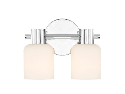 Strand 2-Light Bathroom Vanity Light in Matte Black