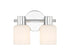 Strand 2-Light Bathroom Vanity Light in Matte Black