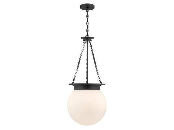 Manor 3-Light Pendant in Matte Black