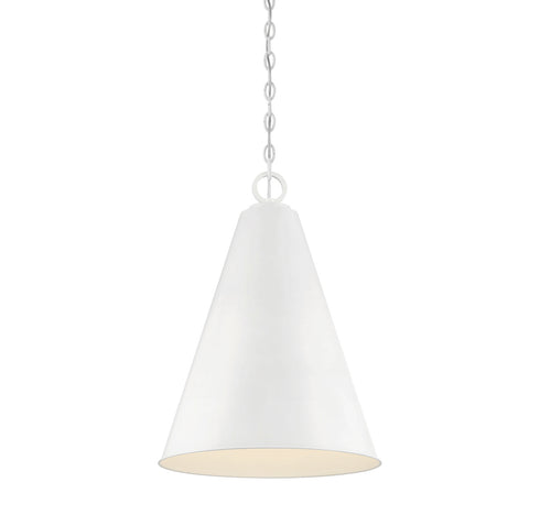 1-Light Pendant in Navy Blue