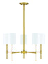 5-Light Chandelier in Bisque White