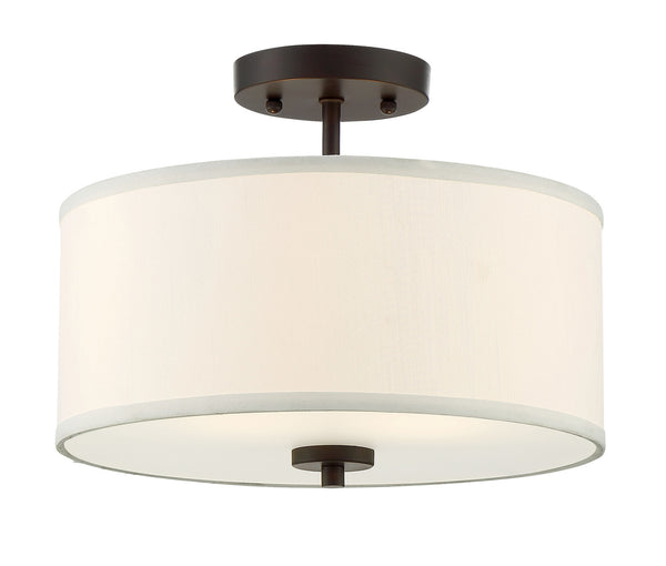 2-Light Ceiling Light in Oil Rubbed Bronze