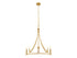 4-Light Chandelier in Brushed Nickel