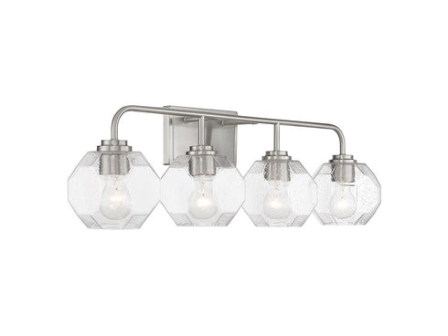 Baldwin 4-Light Bathroom Vanity Light in Matte Black