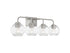 Baldwin 4-Light Bathroom Vanity Light in Matte Black