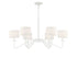 6-Light Chandelier in Matte Black