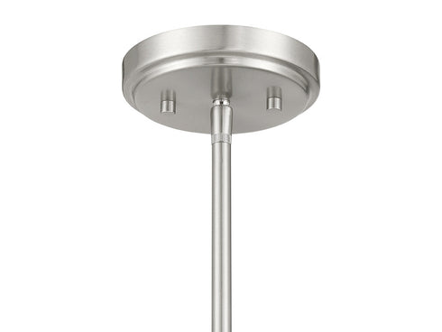 4-Light Chandelier in Natural Brass