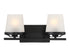 Klein 2-Light Bathroom Vanity Light in Warm Brass