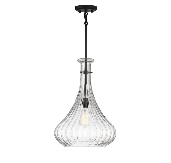 Bristo 1-Light Pendant in Matte Black