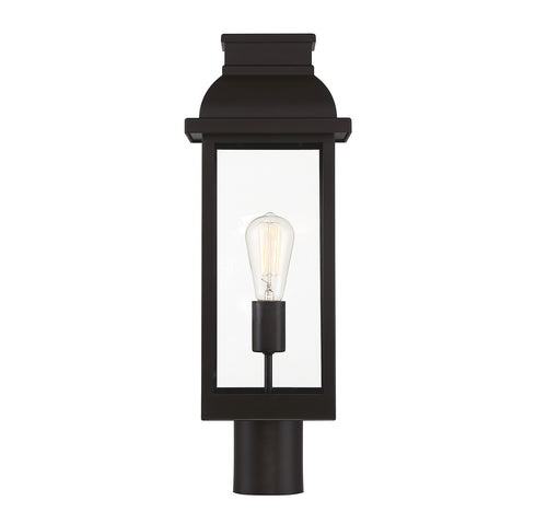 Drexel 1-Light Outdoor Post Lantern in English Bronze