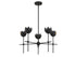 5-Light Chandelier in Matte Black
