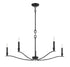 5-Light Chandelier in Polished Nickel