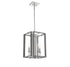 Champlin 4-Light Pendant in Navy with Polished Nickel Accents