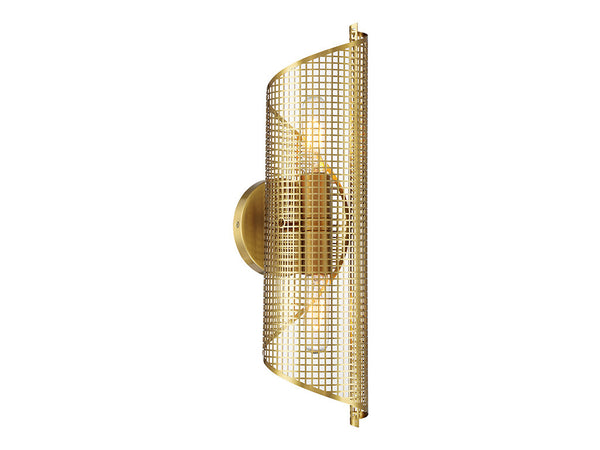 Hillbourne 2-Light Wall Sconce in Warm Brass