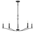 5-Light Chandelier in Polished Nickel