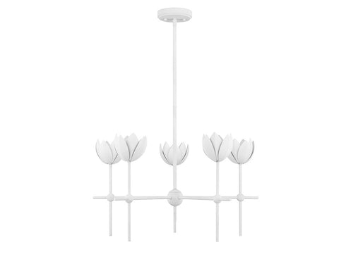 5-Light Chandelier in Matte Black