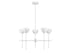 5-Light Chandelier in Matte Black