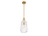 Adair 1-Light Pendant in Polished Nickel