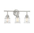 Fuller 3-Light Bathroom Vanity Light in Satin Nickel