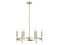 6-Light Chandelier in Brushed Nickel