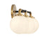 Dresden 3-Light Bathroom Vanity Light in Matte Black with Warm Brass Accents