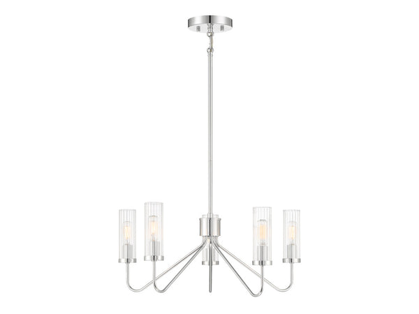 5-Light Chandelier in Chrome