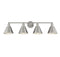 4-Light Bathroom Vanity Light in Brushed Nickel